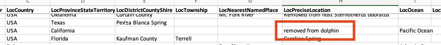 Removed from Dataset